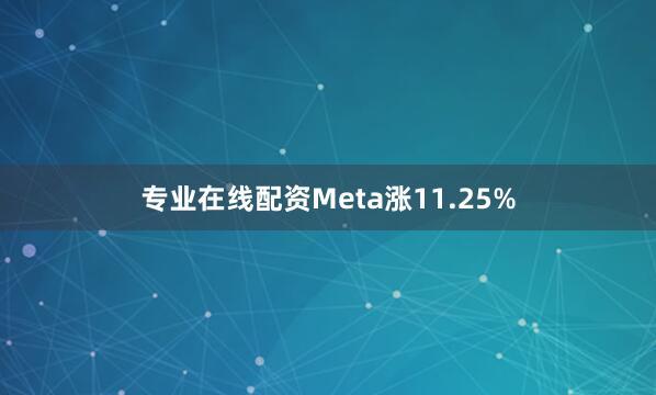 专业在线配资Meta涨11.25%